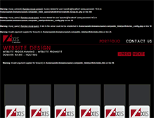 Tablet Screenshot of portfolio.zaxisit.com